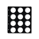 FUNDA MONEDAS 12 ALOJAMIENTOS DIAMETRO DE 42MM | 5 UNIDADES | (PARDO)